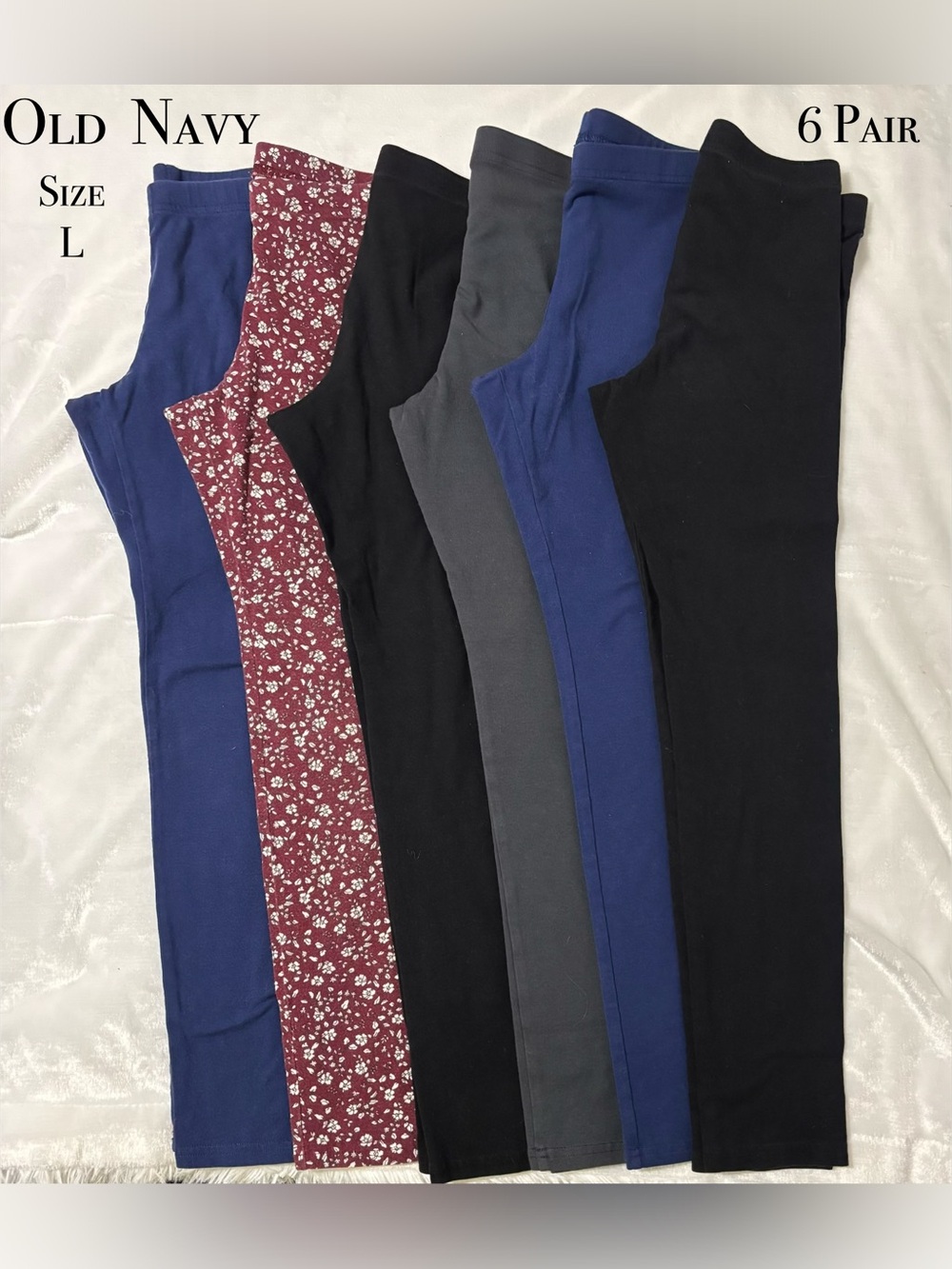 Girl’s-Kids OLD NAVY leggings | 6 Pair Bundle | Size Large (10-12) EUC